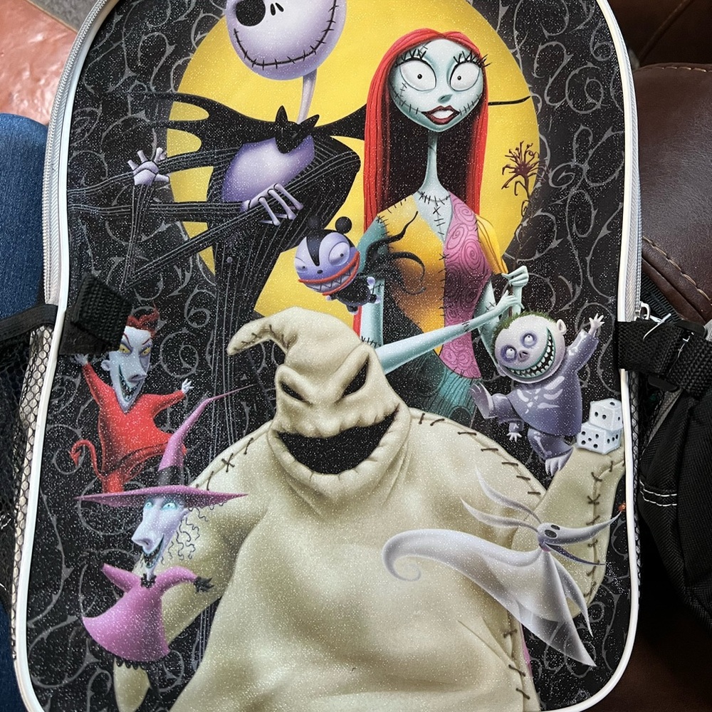 The Nightmare Before Christmas backpack with lunch bag